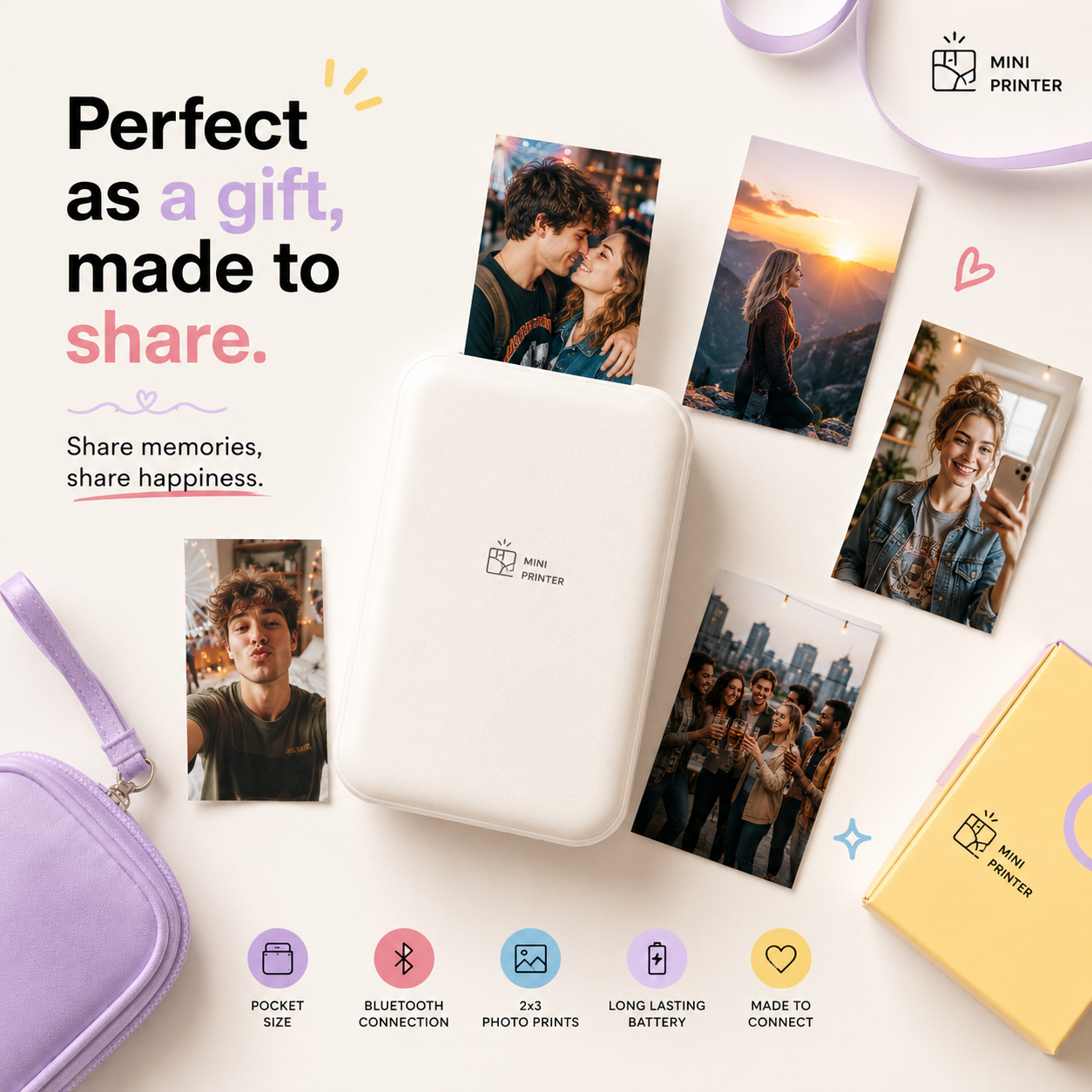 Mini Photo Printer | Pocket Color Printer