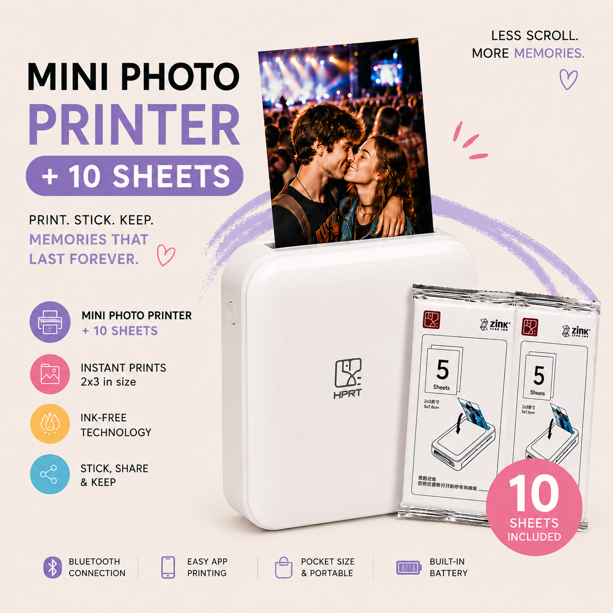 Mini Photo Printer | Pocket Color Printer