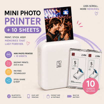 Mini Photo Printer | Pocket Color Printer